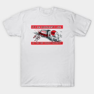 1932 Its An Elephants Job - Herbert Hoover T-Shirt